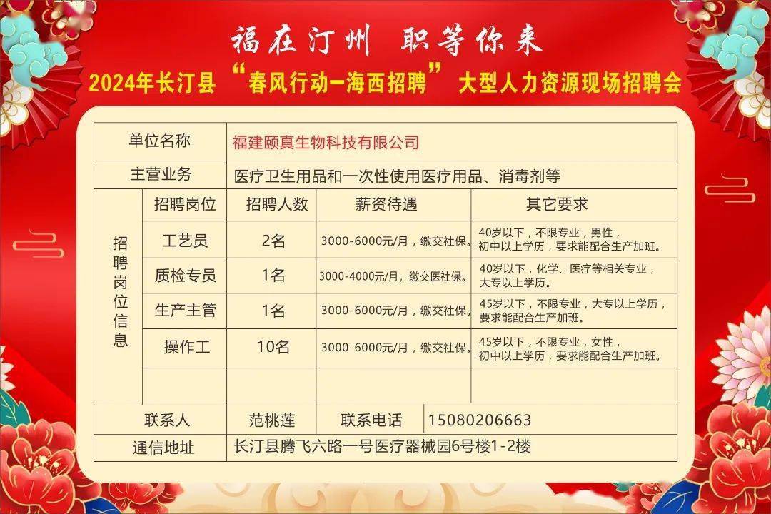 闽南人才网最新招聘信息