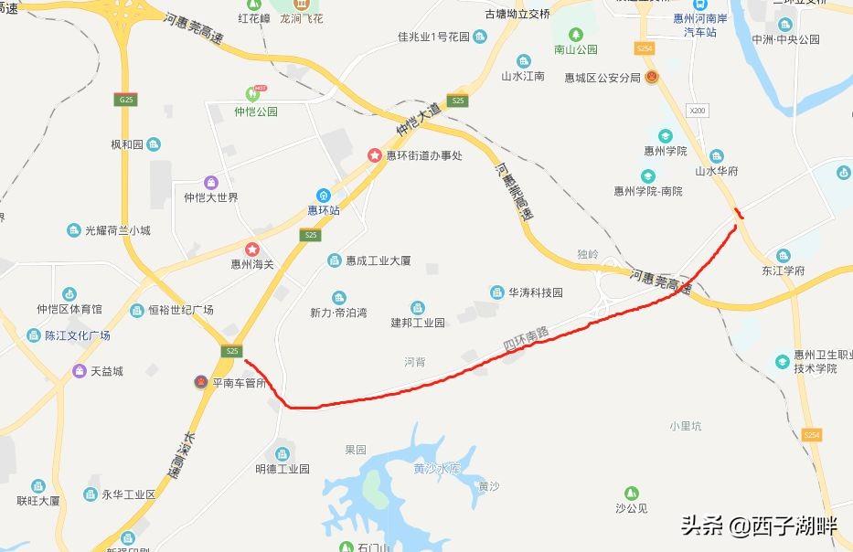 惠州四环路最新规划图